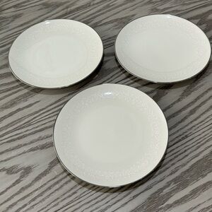 Vintage Noritake China Lorelei 8 1/4in Salad Plates x3